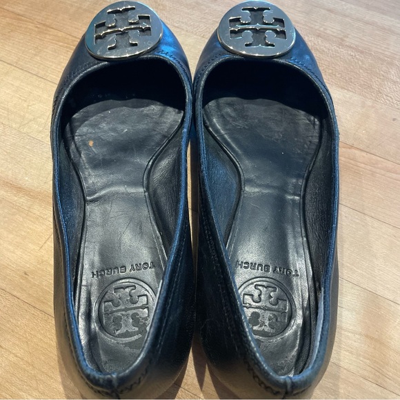 Tory Burch Flats Women's Size 6M Black Leather - Picture 7 of 12